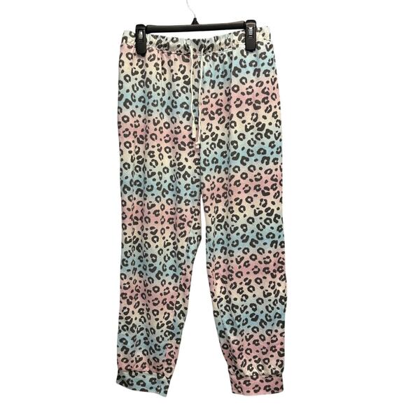 KIKIT 5114C Ombre Leopard Jogger Pajama Pants XL Brushed Knit - Picture 3 of 9